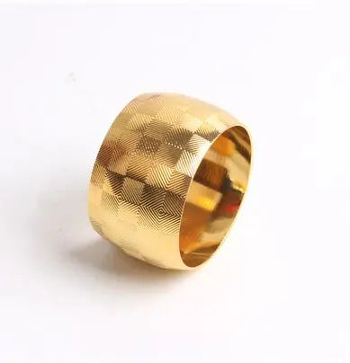 Anel de Guardanapo Metálico Dourado, Prata, Rose