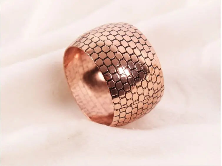 Anel de Guardanapo Metálico Dourado, Prata, Rose