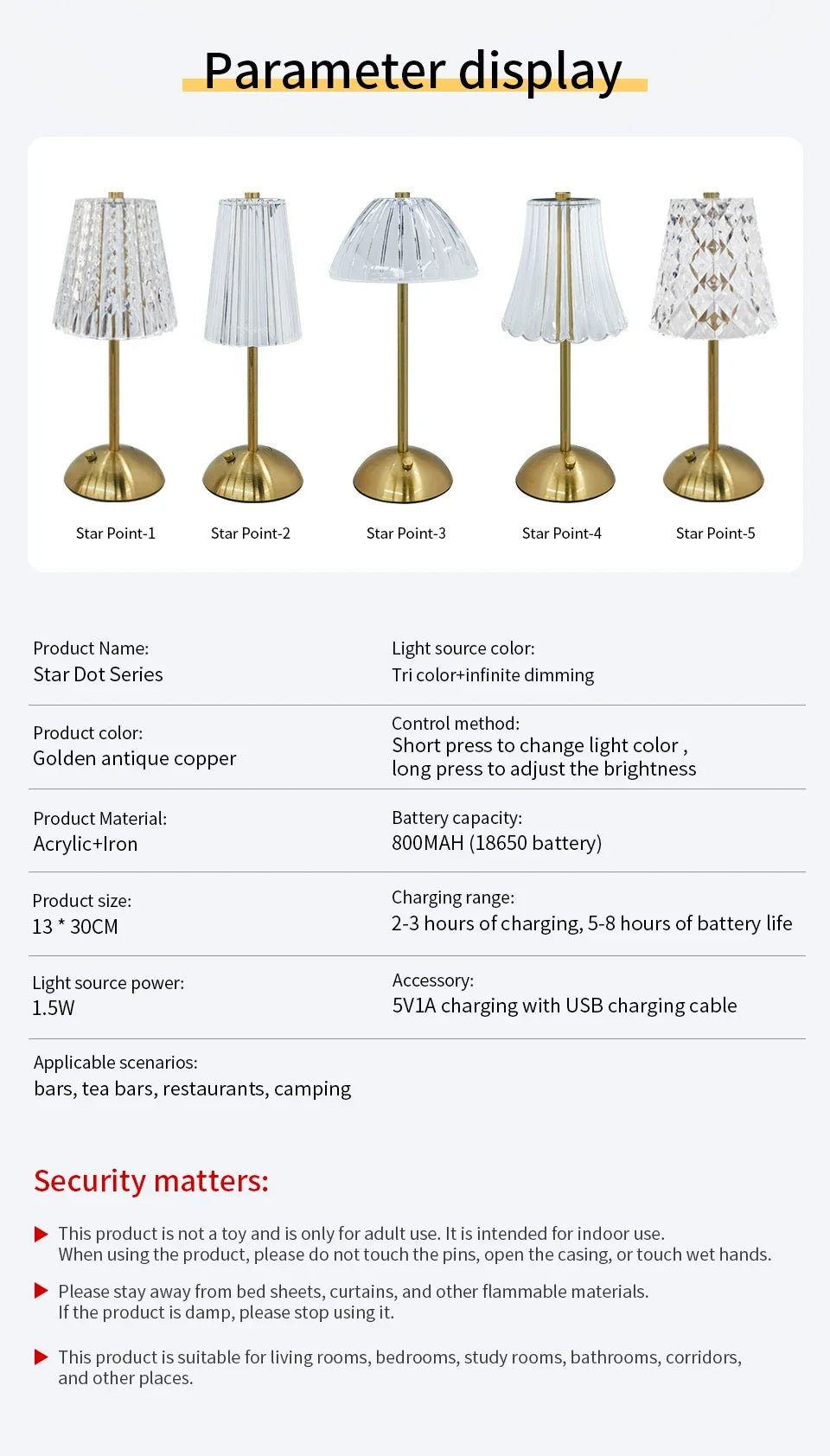 Regulável decoração de mesa luz noturna lâmpada led sensor toque recarregável sem fio lâmpada leitura para hotel bar quarto luz