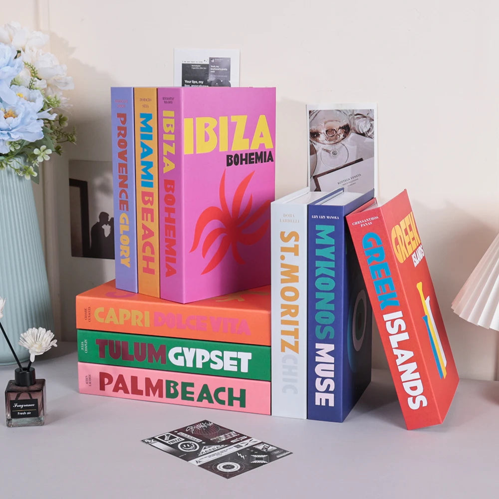 Livros Decorativos – Série Viagem | Ibiza, Capri, Tulum e mais