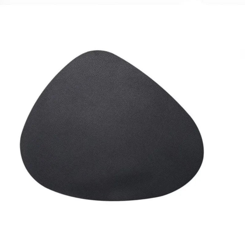 PU Leather Tableware Pad Placemat, isolamento térmico, Placemats simples antiderrapantes, estilo nórdico, montanha-russa Placemat