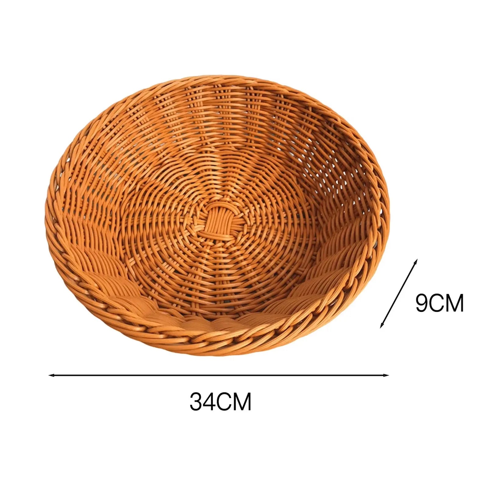 Oval curvado rattan vime tecido servindo cestas para pão frutas legumes restaurante servindo mesa exibição cesta de rattan