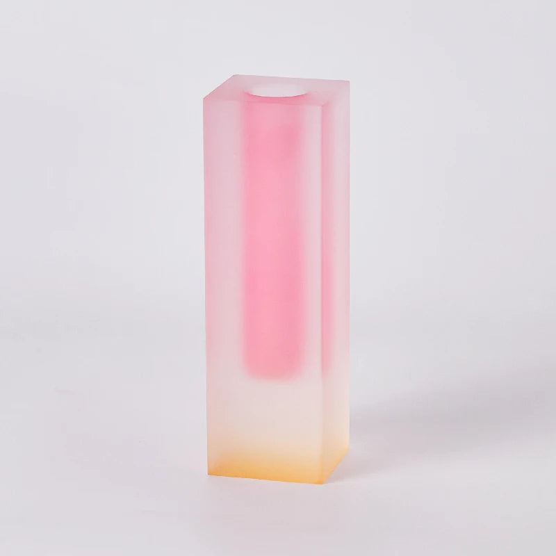 Pilar acrílico bud vaso de vidro mesa vasos luxo decorativo cristal nordic decoração do quarto casa vaso
