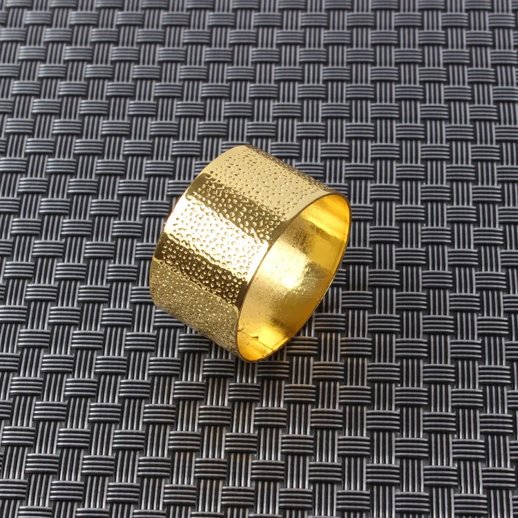 Anel de Guardanapo Metálico Dourado, Prata, Rose