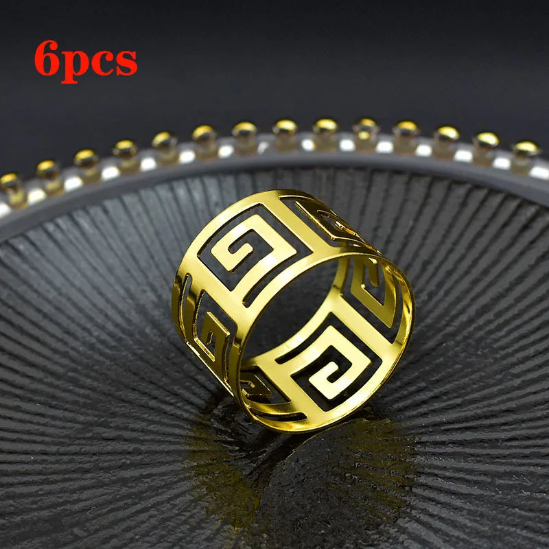 Porta guardanapo dourado e prata