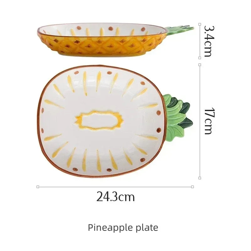 Bowl cerâmica abacaxi morango limão