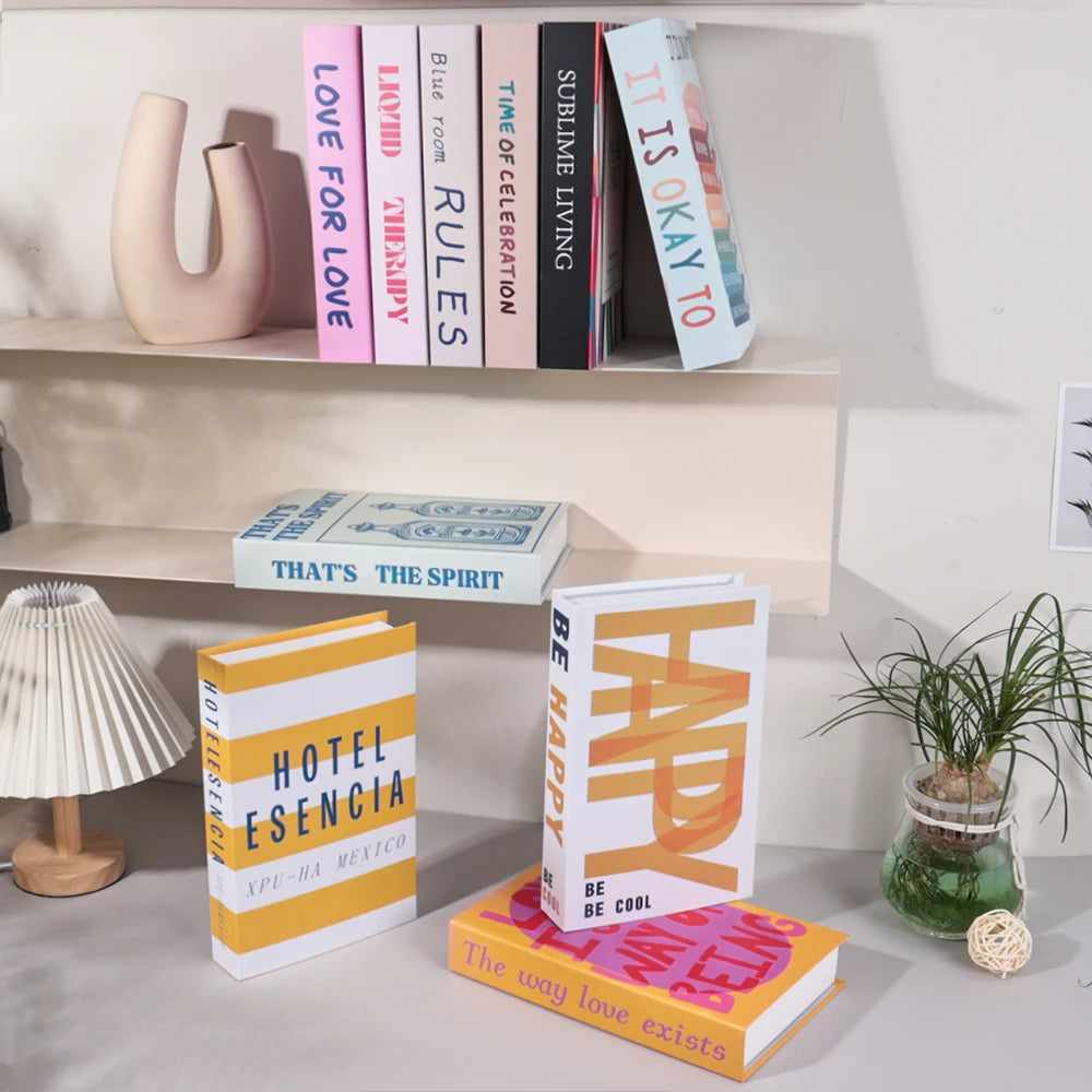 Livros falsos decoração moderna livro falso para sala de estar decoração de luxo livros falsos estante mesa café ornamentos