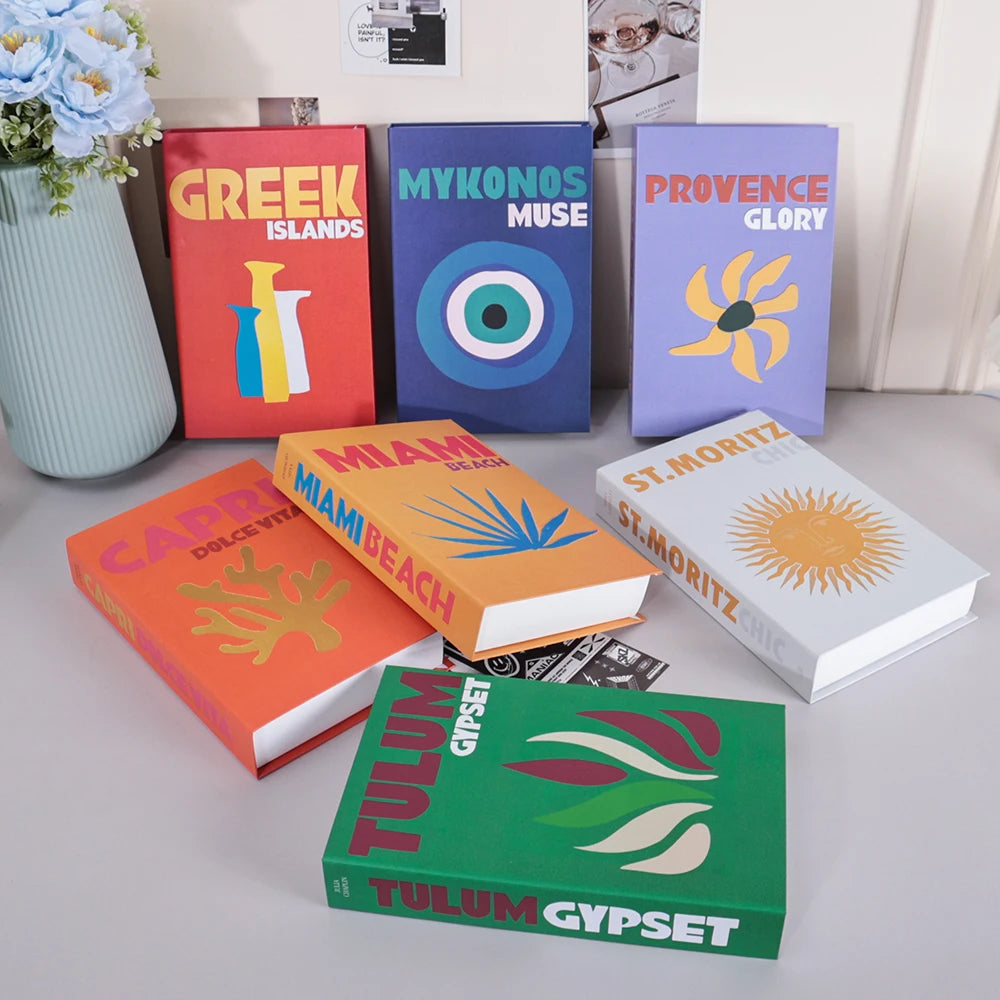Livros Decorativos – Série Viagem | Ibiza, Capri, Tulum e mais