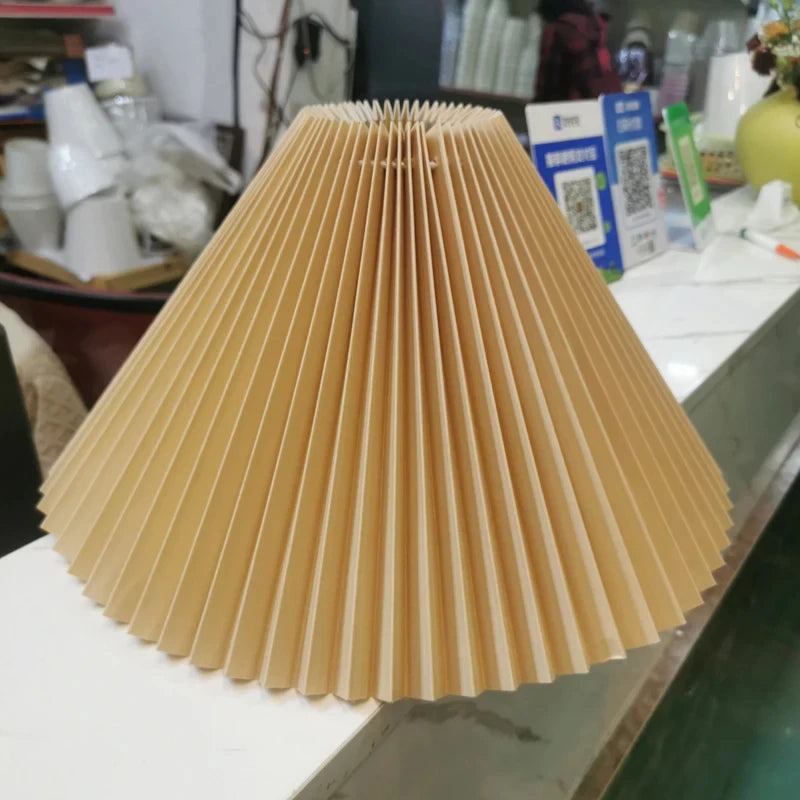 Cúpula para Abajur Plissada Artesanal — Lavável e Personalizável