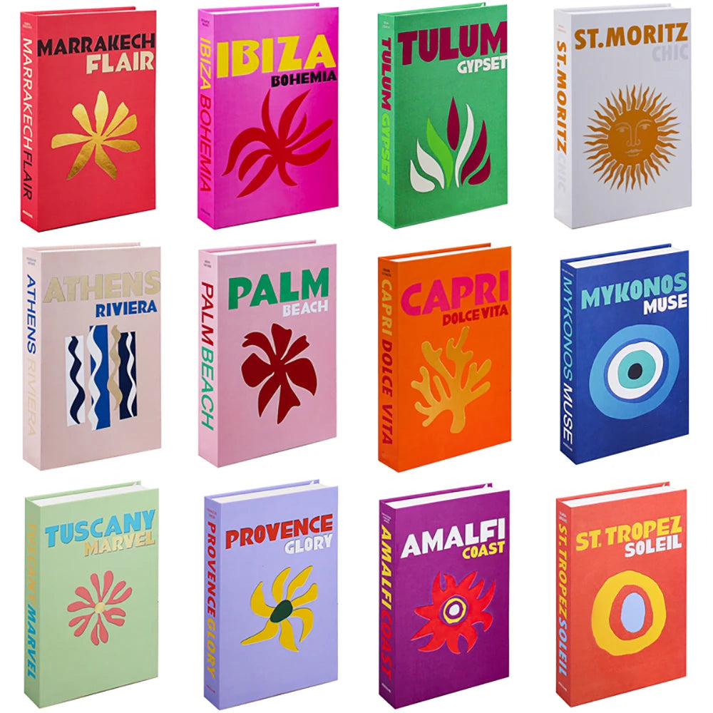 Livros Decorativos – Série Viagem | Ibiza, Capri, Tulum e mais