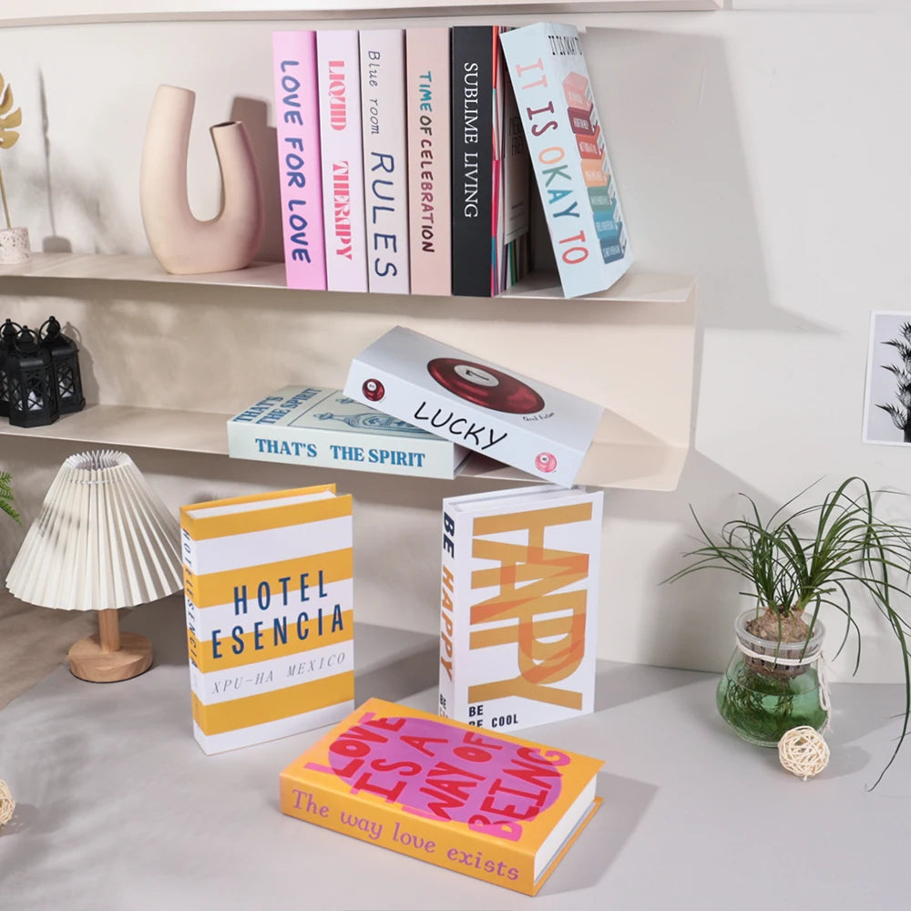 Livros falsos decoração moderna livro falso para sala de estar decoração de luxo livros falsos estante mesa café ornamentos
