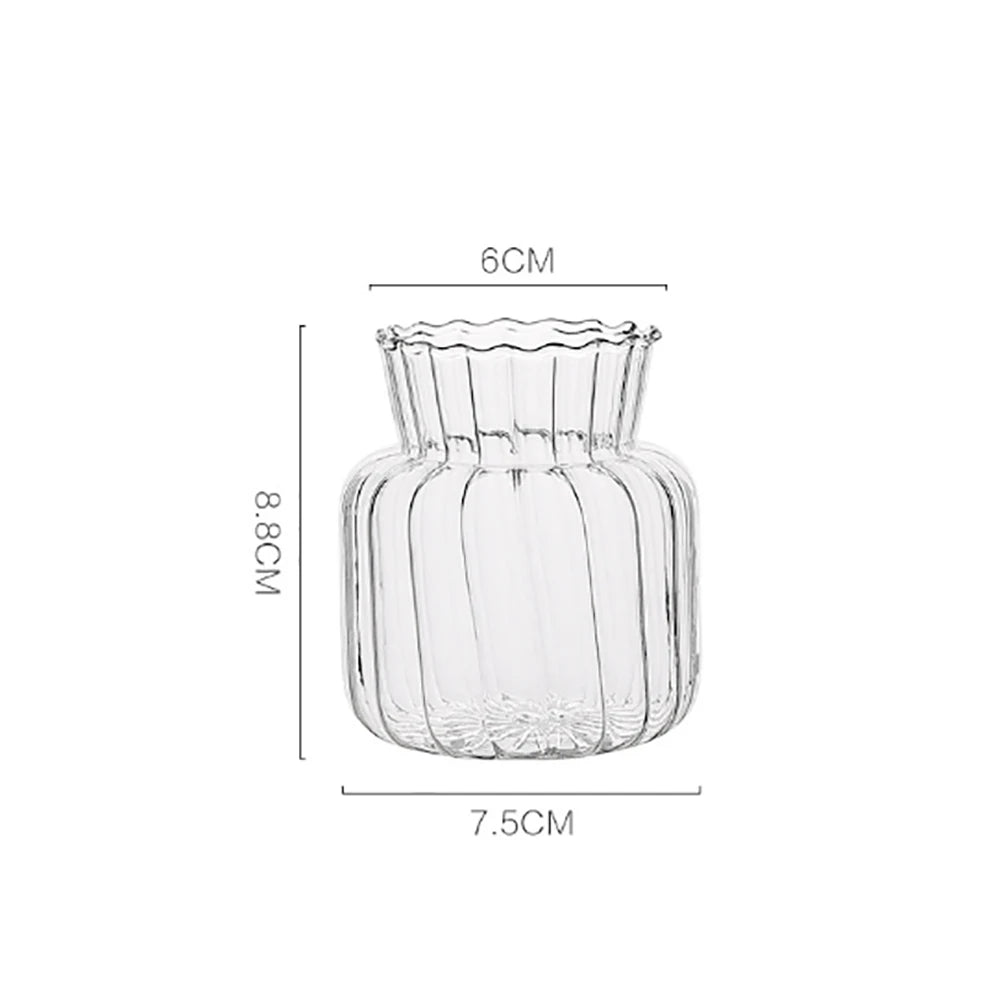 1pc nórdico criativo vasos transparentes para planta garrafa vaso de flores hidropônico terrário arranjo recipiente vaso de mesa de flores