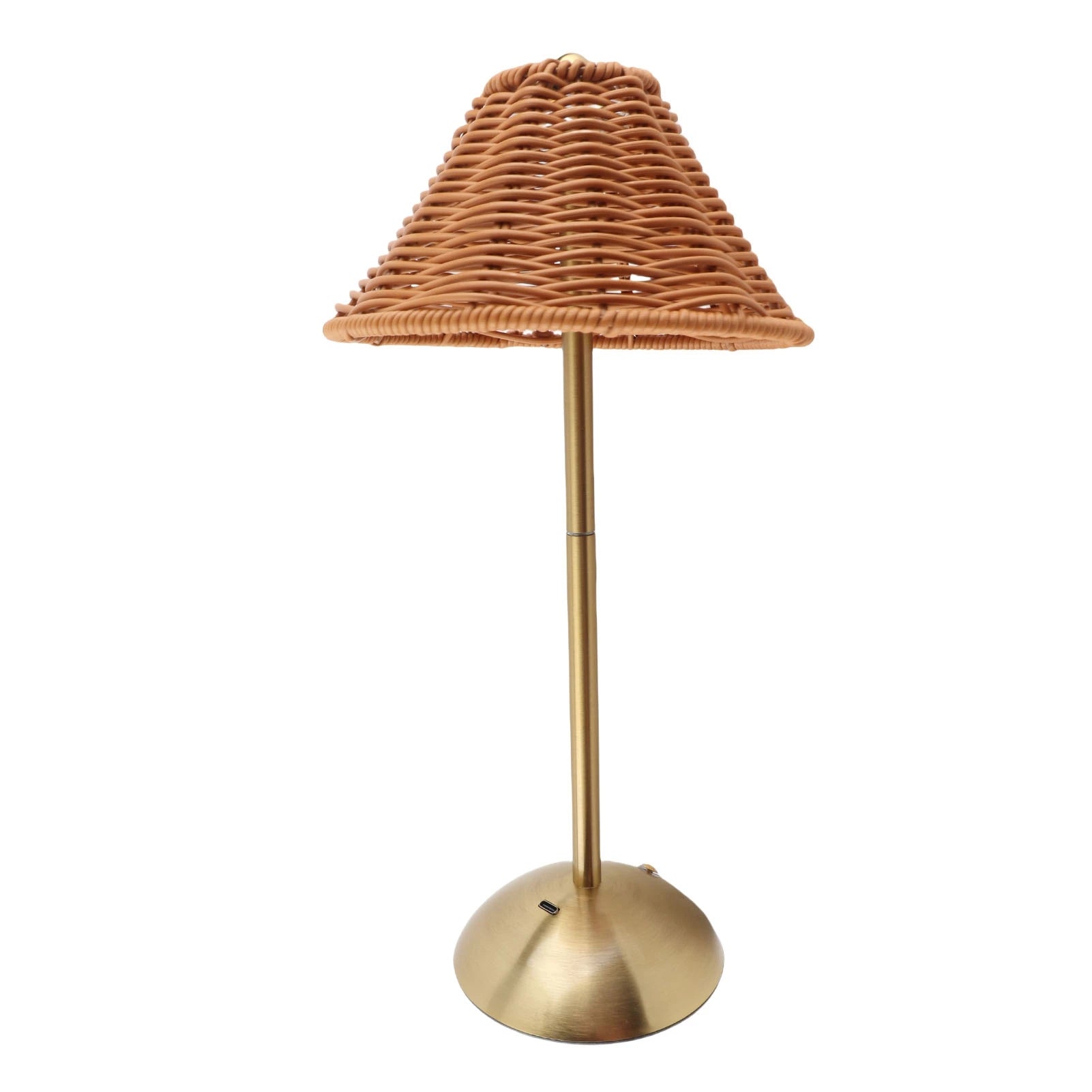 Sem fio boho rattan candeeiro de mesa pc rattan tecelagem cuidados com os olhos compacto led recarregável luz leitura poupança energia para restaurante
