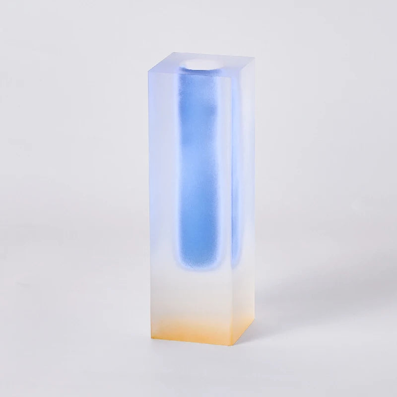 Pilar acrílico bud vaso de vidro mesa vasos luxo decorativo cristal nordic decoração do quarto casa vaso