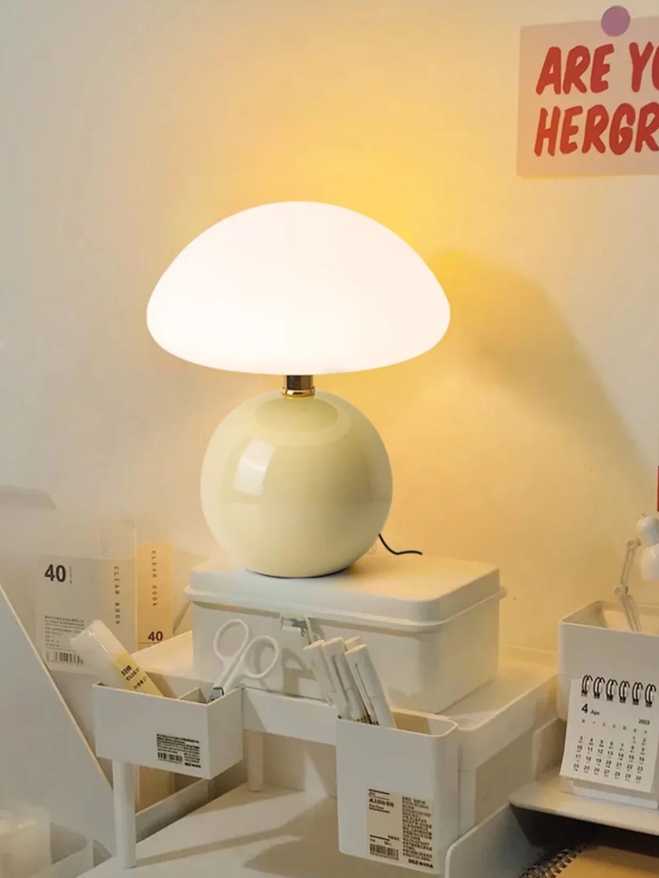 Candeeiro de mesa led para quarto lâmpada mesa de cabeceira branco/rosa/vermelho/bege/laranja stromatolite lua mesa luz ambiente item de decoração do quarto