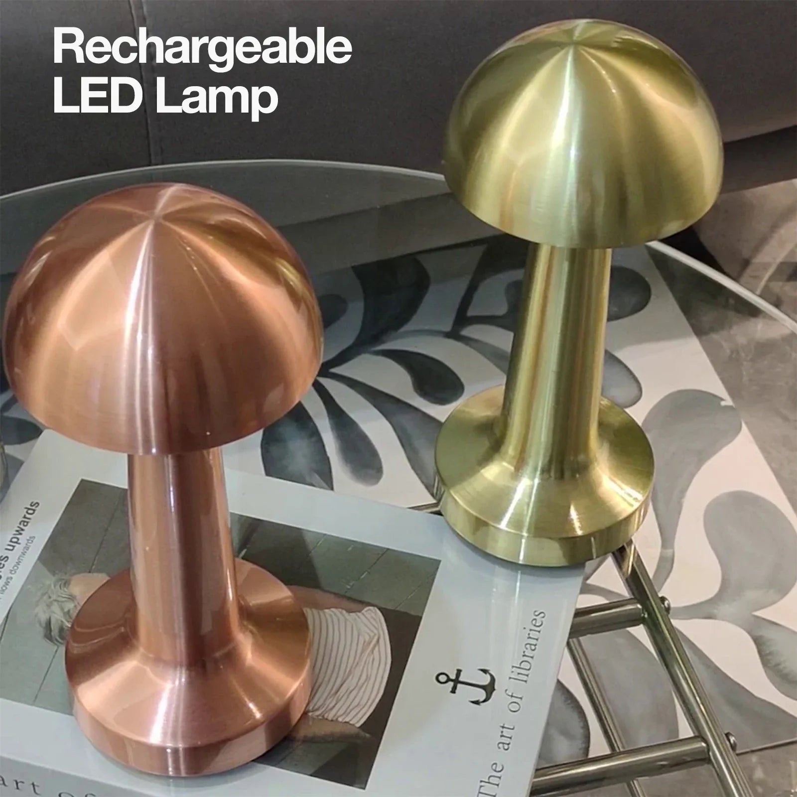 Luminária LED Portátil Touch — Elegância Sem Fio