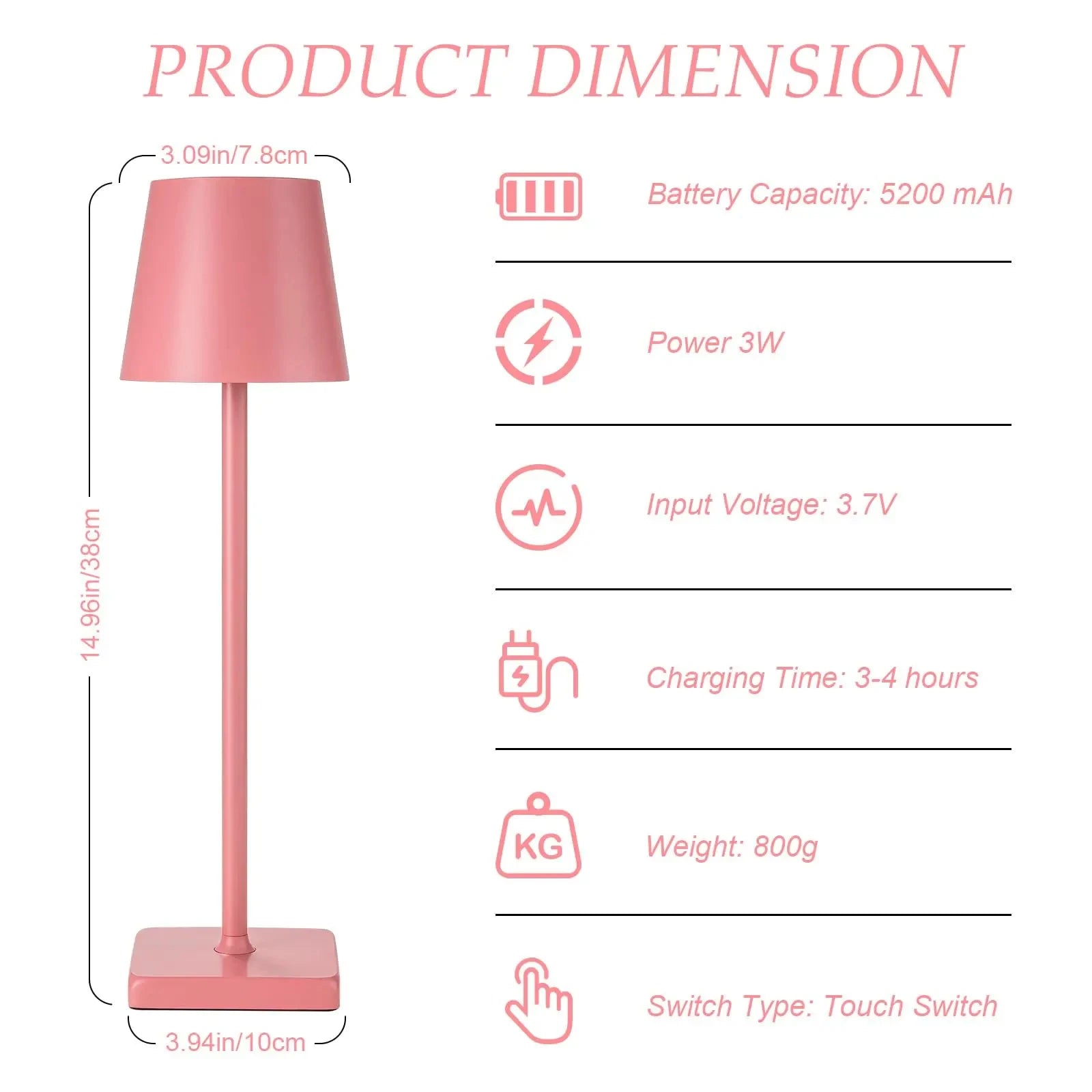 Led sensor de toque candeeiro mesa 3 cores desktop luz da noite cabeceira criativo barra luz ambiente decoração ao ar livre sala decoração ao ar livre