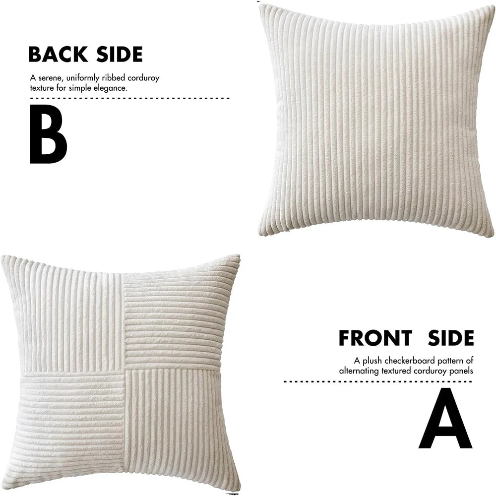 Capa de Almofada Listras Boho para Sofá e Quarto