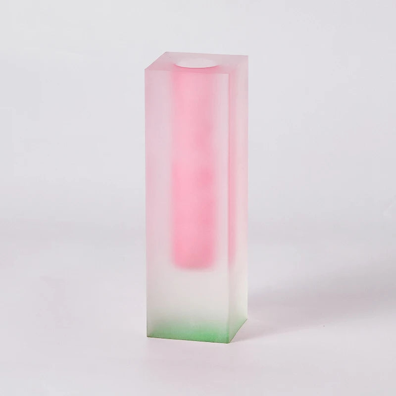 Pilar acrílico bud vaso de vidro mesa vasos luxo decorativo cristal nordic decoração do quarto casa vaso