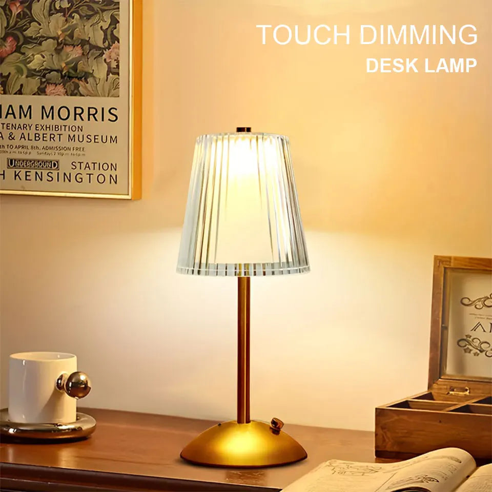 Lâmpada de mesa led sensor toque recarregável luz da noite nordic interior escurecimento suporte led lâmpada cabeceira restaurante hotel bar quarto