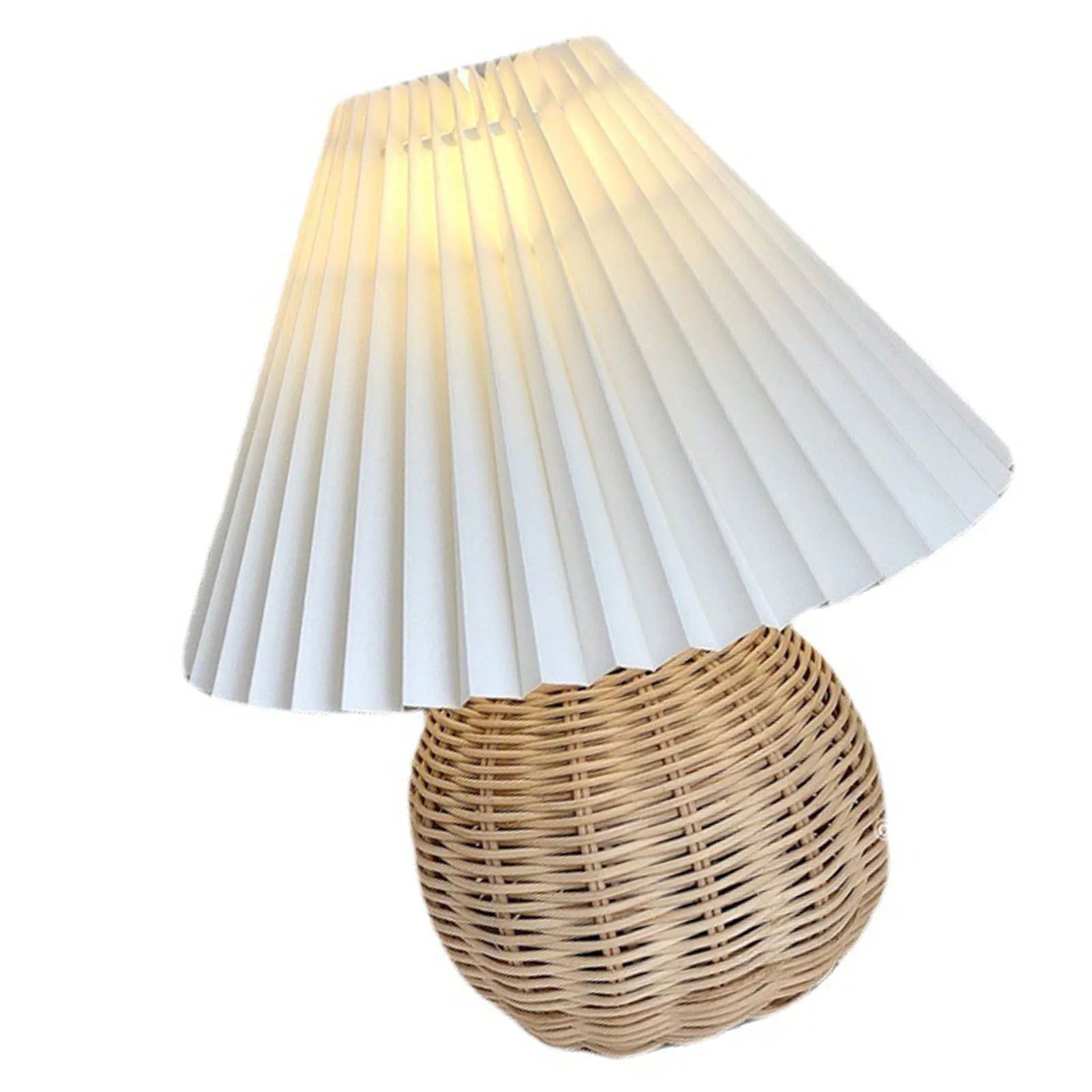 Luminária de Chão Rattan Vintage | Estilo Retrô para Sala e Quarto