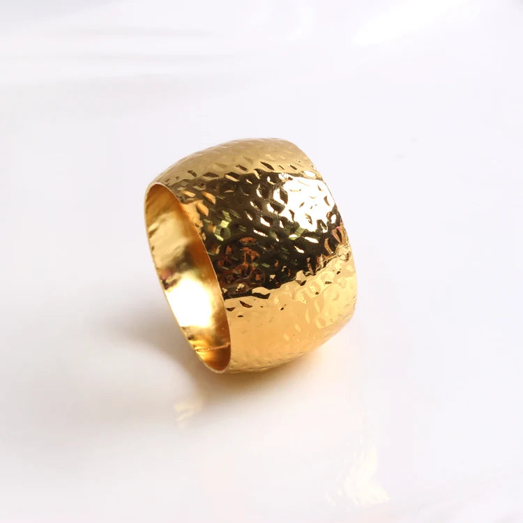 Anel de Guardanapo Metálico Dourado, Prata, Rose