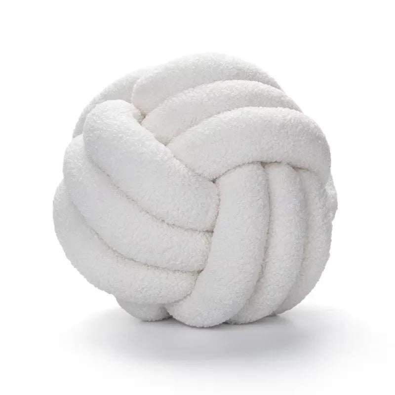 Nó estético globo almofada de pelúcia bola nórdica travesseiro de pelúcia sofá decorativo lance travesseiro macio dormir volta almofada decoração