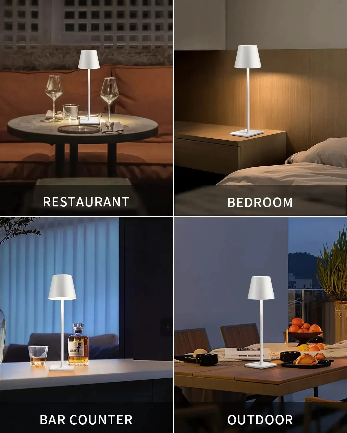 Led sensor de toque candeeiro mesa 3 cores desktop luz da noite cabeceira criativo barra luz ambiente decoração ao ar livre sala decoração ao ar livre