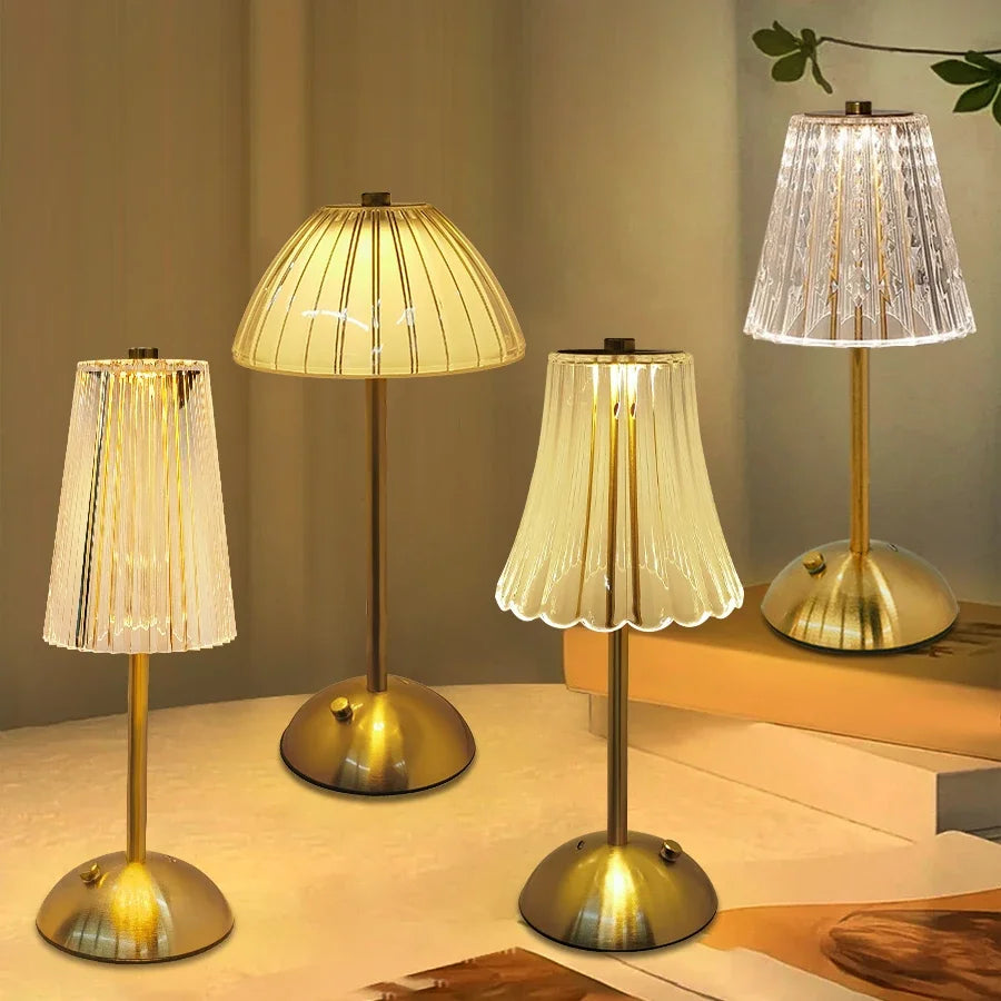 Regulável decoração de mesa luz noturna lâmpada led sensor toque recarregável sem fio lâmpada leitura para hotel bar quarto luz