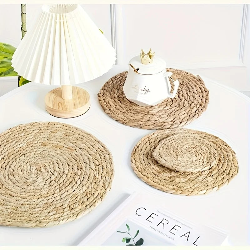 Conjunto jogo americano em rattan - transforme sua mesa