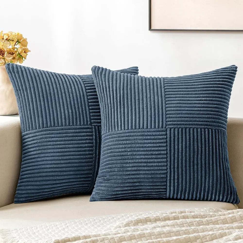 Capa de Almofada Listras Boho para Sofá e Quarto
