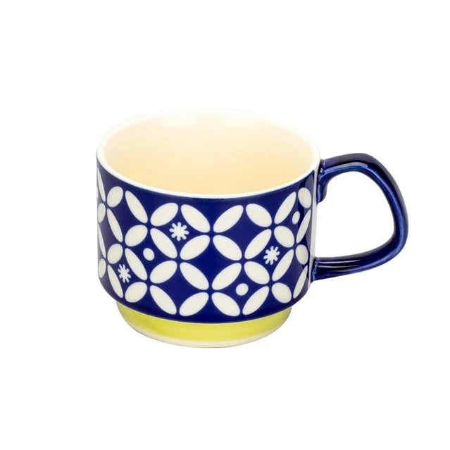 300ml japonês flor caneca de café conjunto retro cerâmica leite aveia caneca escritório água handgrip copo cozinha festa drinkware conjunto