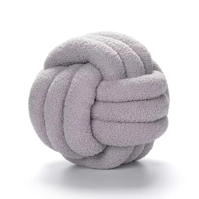 Nó estético globo almofada de pelúcia bola nórdica travesseiro de pelúcia sofá decorativo lance travesseiro macio dormir volta almofada decoração