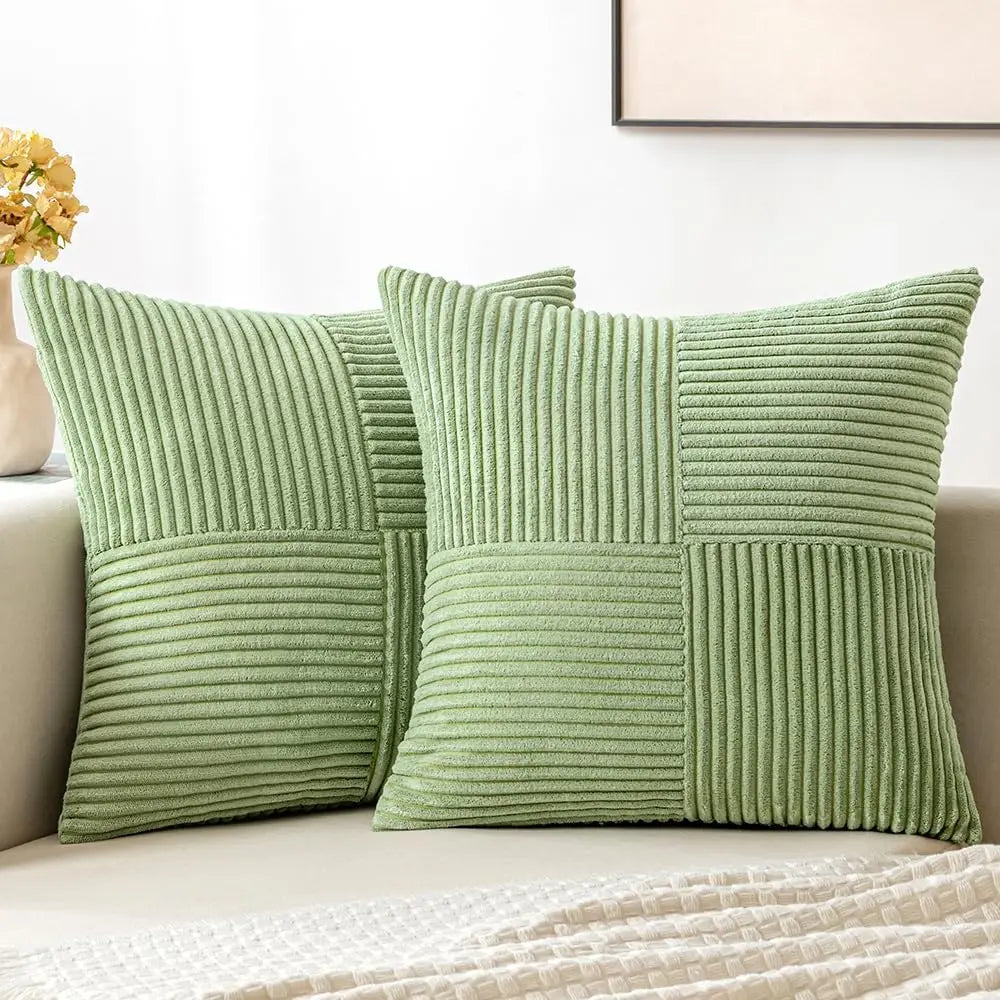 Capa de Almofada Listras Boho para Sofá e Quarto