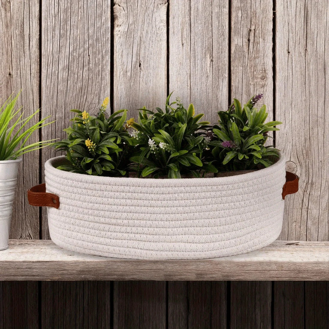 Cesta de armazenamento oval