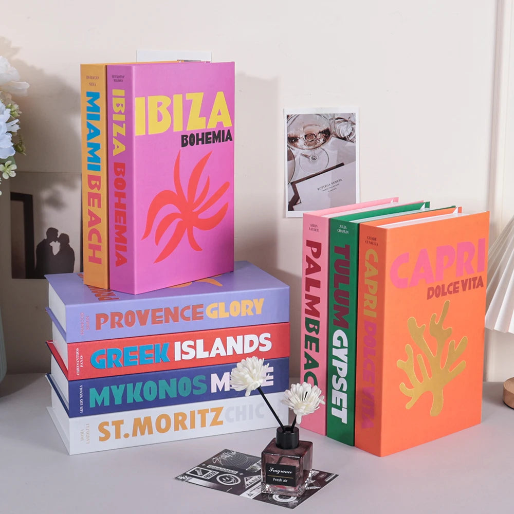 Livros Decorativos – Série Viagem | Ibiza, Capri, Tulum e mais