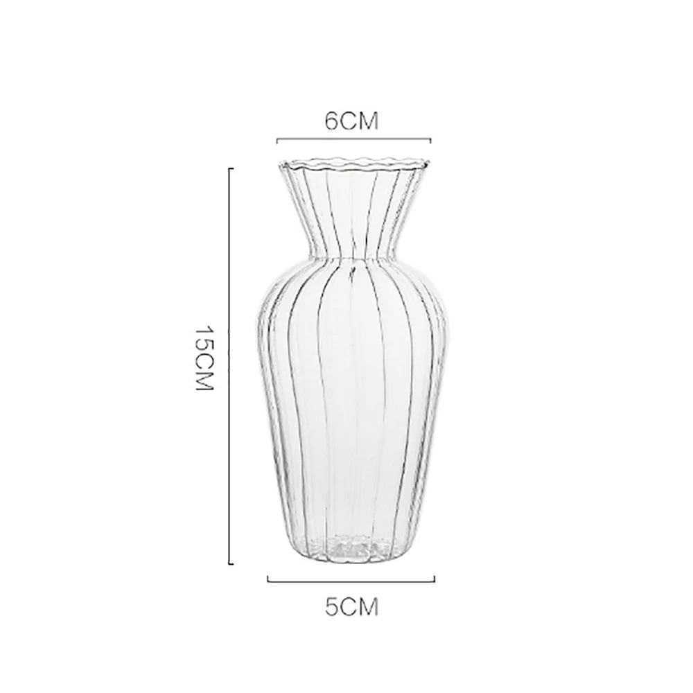 1pc nórdico criativo vasos transparentes para planta garrafa vaso de flores hidropônico terrário arranjo recipiente vaso de mesa de flores