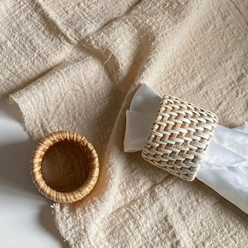 Porta guardanapo rattan artesanal
