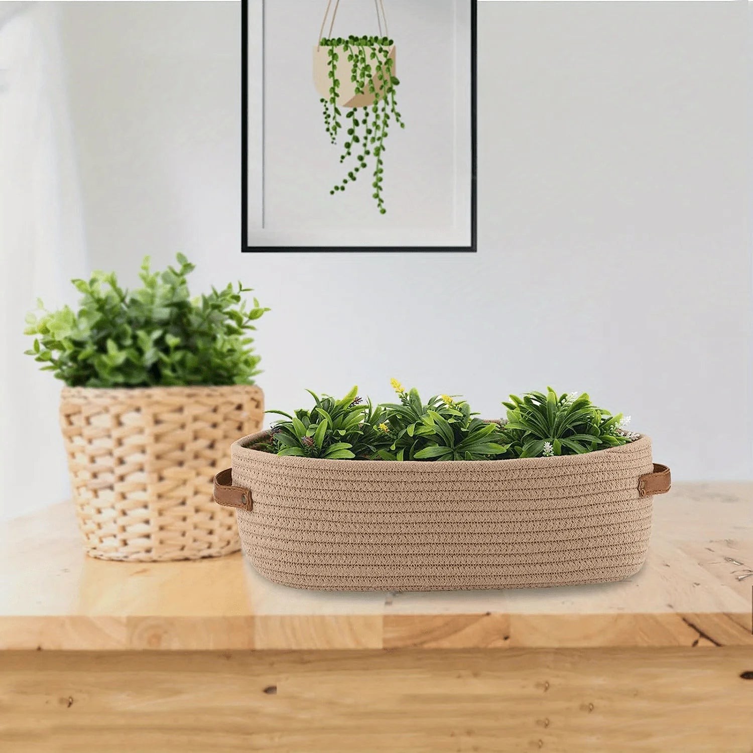 Cesta de armazenamento oval
