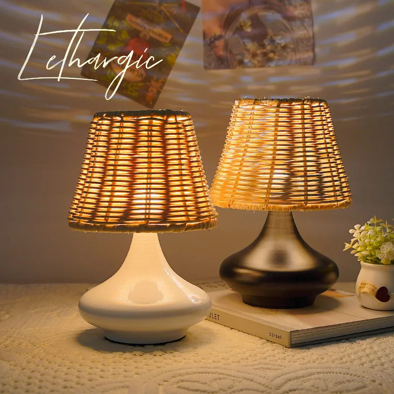 Abajur Boho Rattan