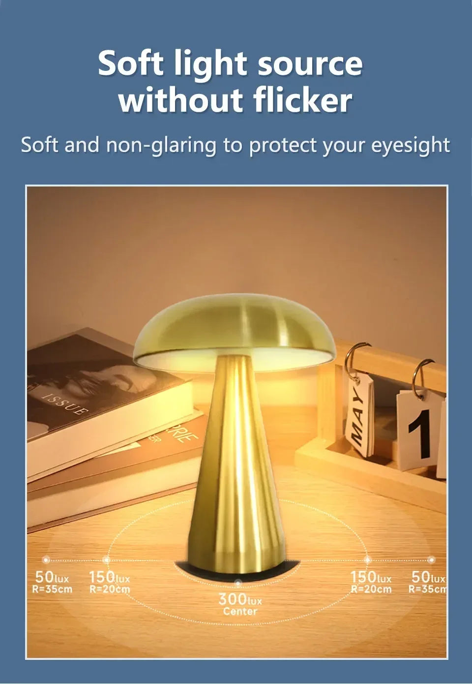 Retro led night light cogumelo sensor de toque lâmpada mesa recarregável luzes leitura para o quarto restaurante bar decoração iluminação
