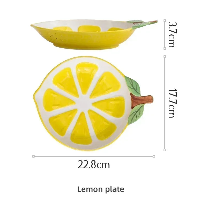 Bowl cerâmica abacaxi morango limão