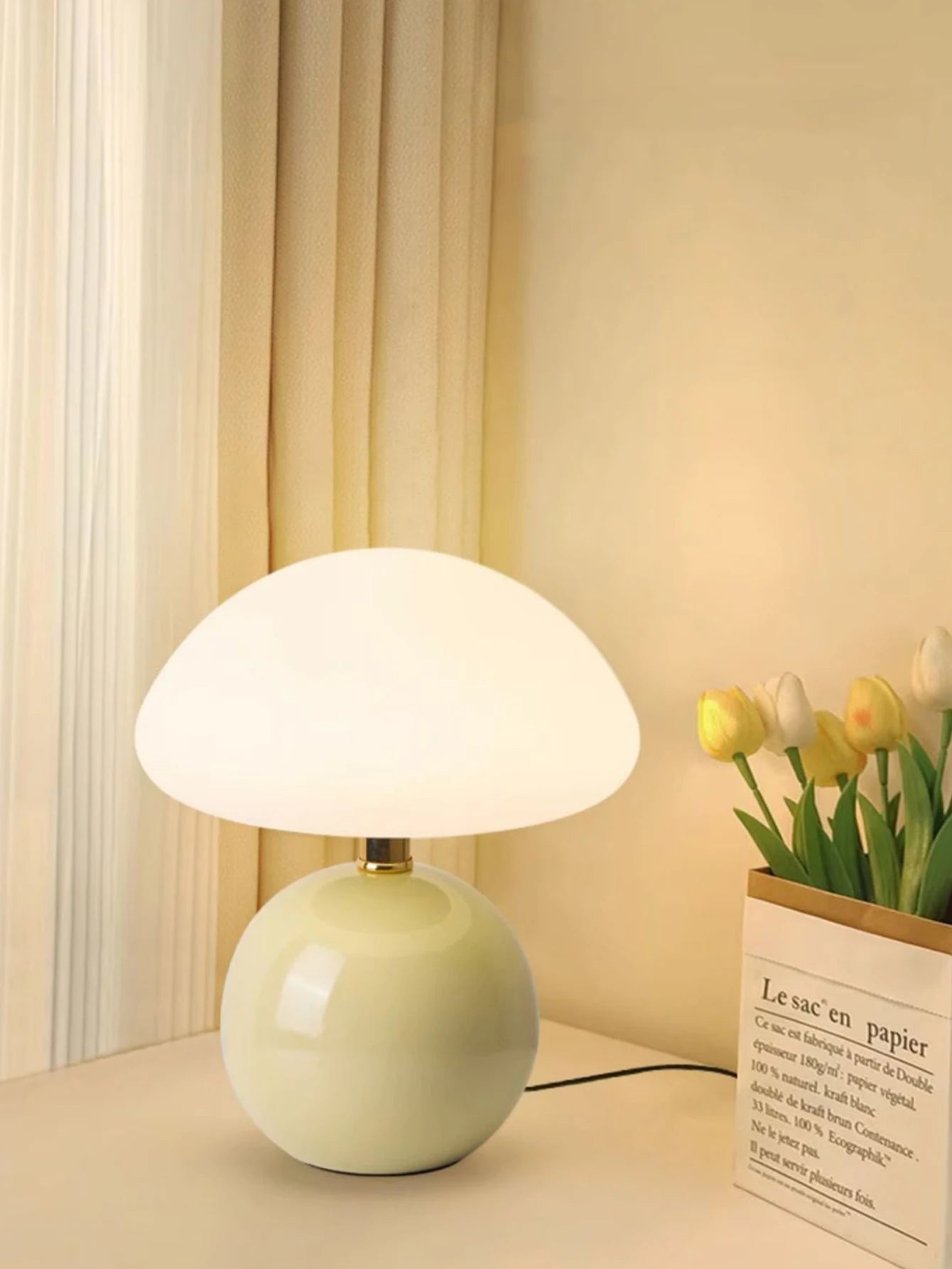Candeeiro de mesa led para quarto lâmpada mesa de cabeceira branco/rosa/vermelho/bege/laranja stromatolite lua mesa luz ambiente item de decoração do quarto