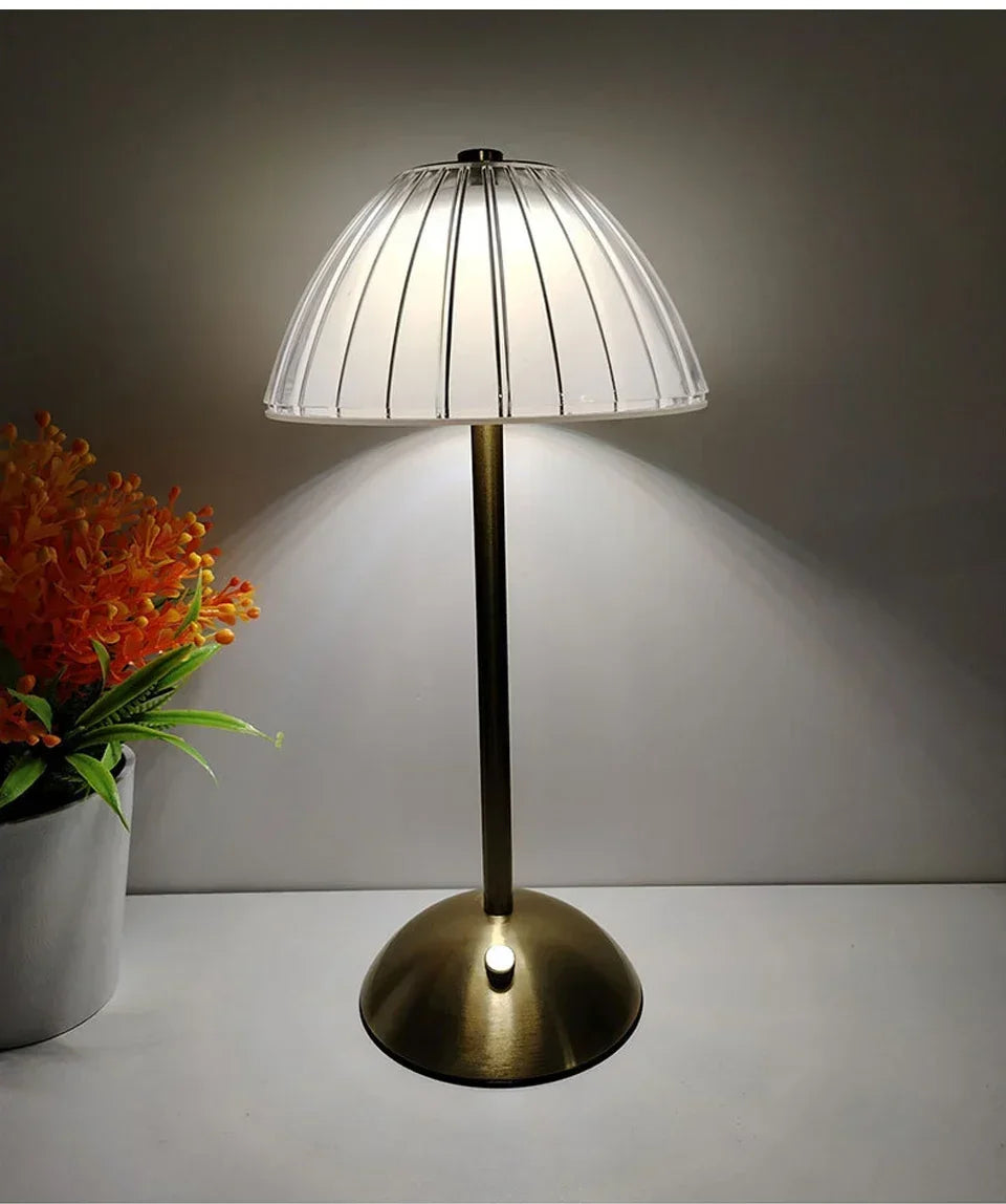 Regulável decoração de mesa luz noturna lâmpada led sensor toque recarregável sem fio lâmpada leitura para hotel bar quarto luz
