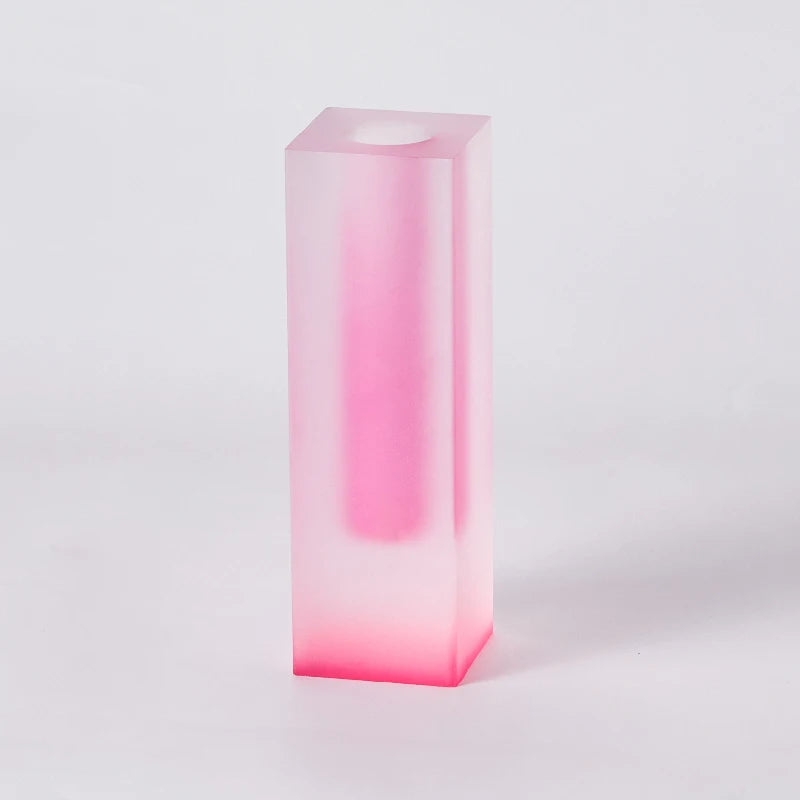 Pilar acrílico bud vaso de vidro mesa vasos luxo decorativo cristal nordic decoração do quarto casa vaso