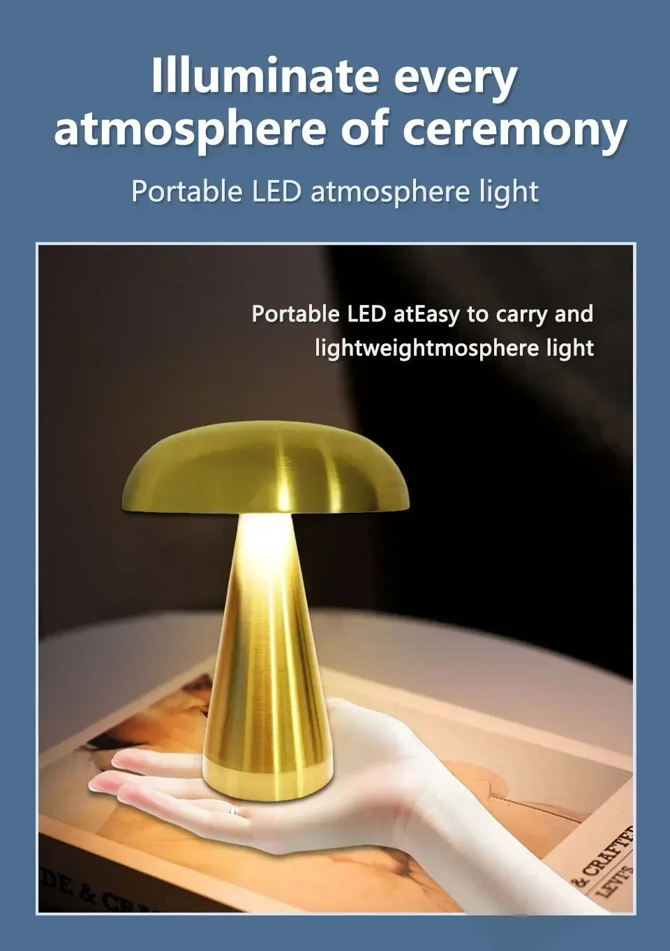 Retro led night light cogumelo sensor de toque lâmpada mesa recarregável luzes leitura para o quarto restaurante bar decoração iluminação