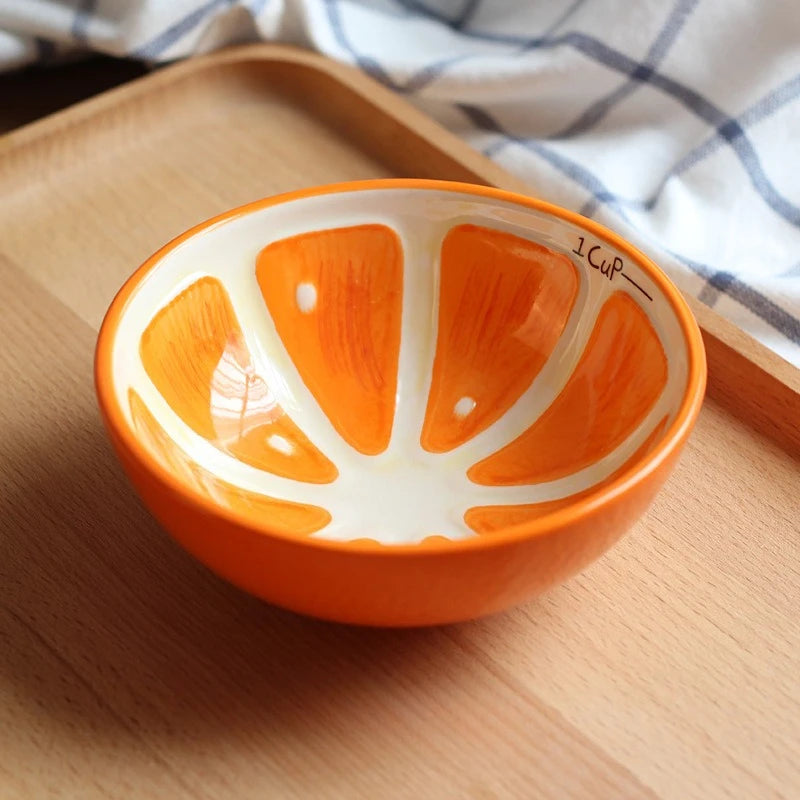 Tigela de macarrão em forma de fruta japonesa de 5 polegadas, tigela de cerâmica para arroz doméstico, restaurante, utensílios de mesa para casa, pratos para comer, tigelas de sopa
