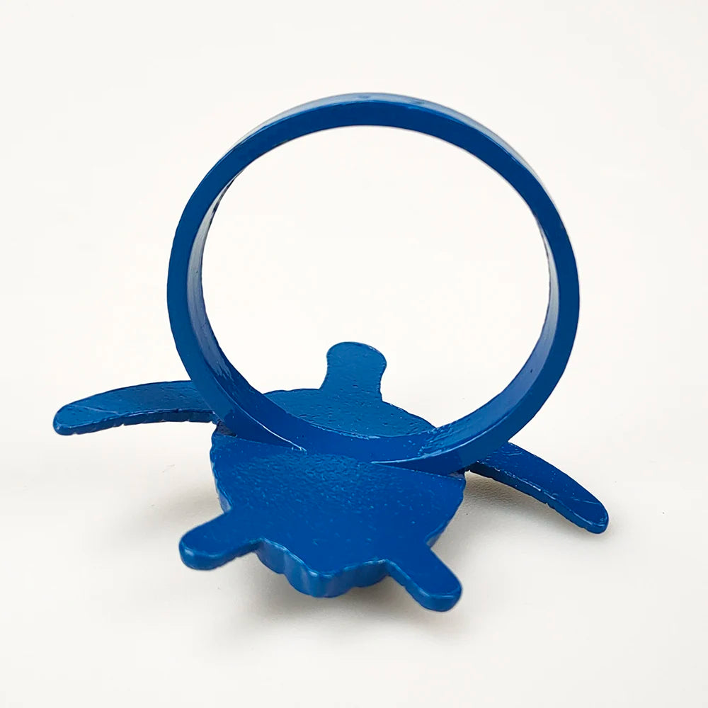 Criaturas do mar costeiro guardanapo de metal anéis 6 pçs azul náutico guardanapo suportes para casa decoração mesa jantar banqu