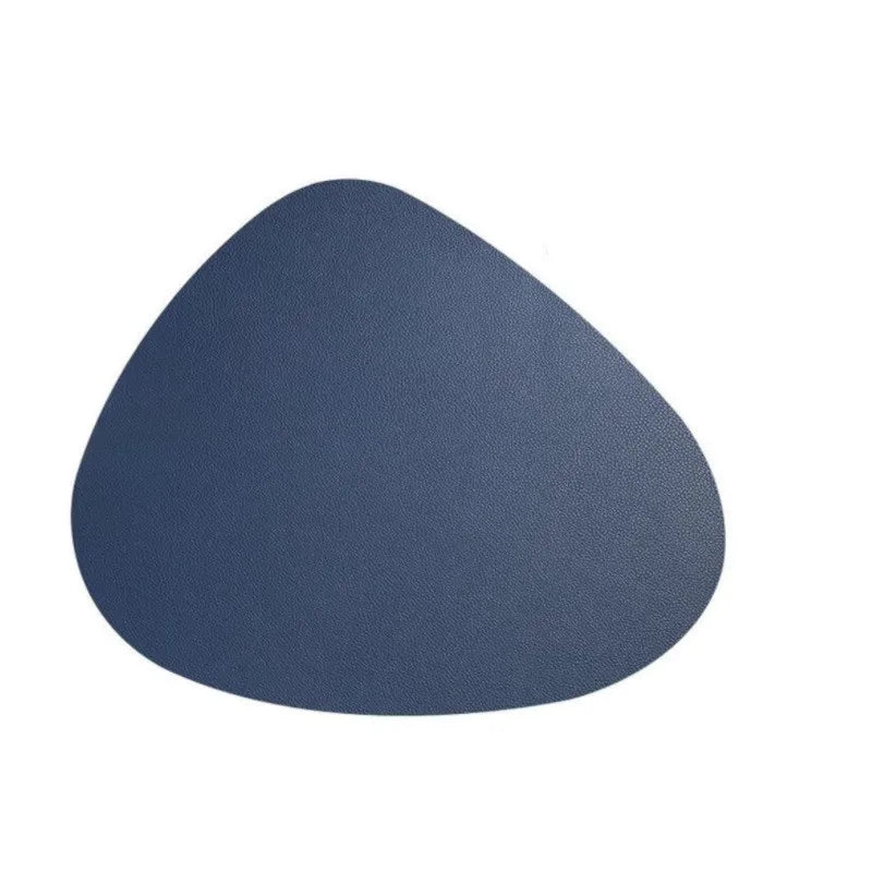 PU Leather Tableware Pad Placemat, isolamento térmico, Placemats simples antiderrapantes, estilo nórdico, montanha-russa Placemat