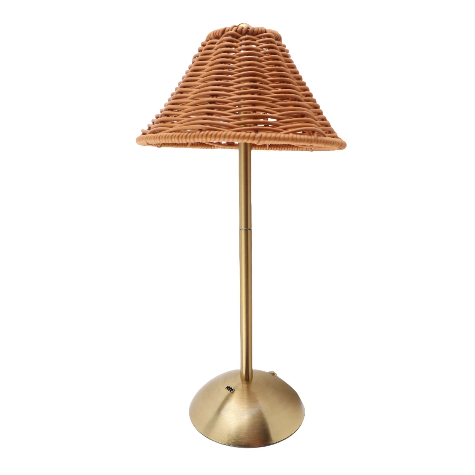 Sem fio boho rattan candeeiro de mesa pc rattan tecelagem cuidados com os olhos compacto led recarregável luz leitura poupança energia para restaurante